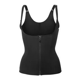 Zippered Waist Trainer Corset (Option: S)