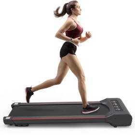Under Desk Treadmill Machine Walking Pad For Home Office (Option: Black)