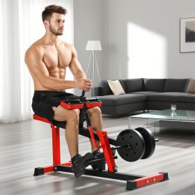 Adjustable Steel Seated Calf Raise Exercise (Option: Red-1090x480x150 mm)