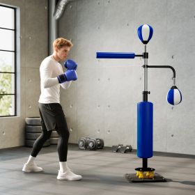 4.6'-6.7' Speed Bag Boxing Bag Stand (Option: Blue-1000x350x180 mm)