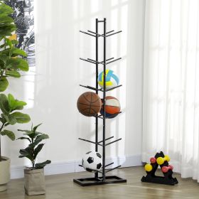 12-Ball Sports Rack (Option: Black-640x450x160 mm)