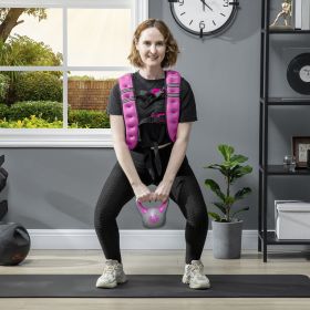 Weighted Vest with Pocket (Option: Pink-390x260x70 mm)